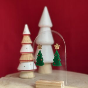 BOUCLES D’OREILLES « SAPIN »